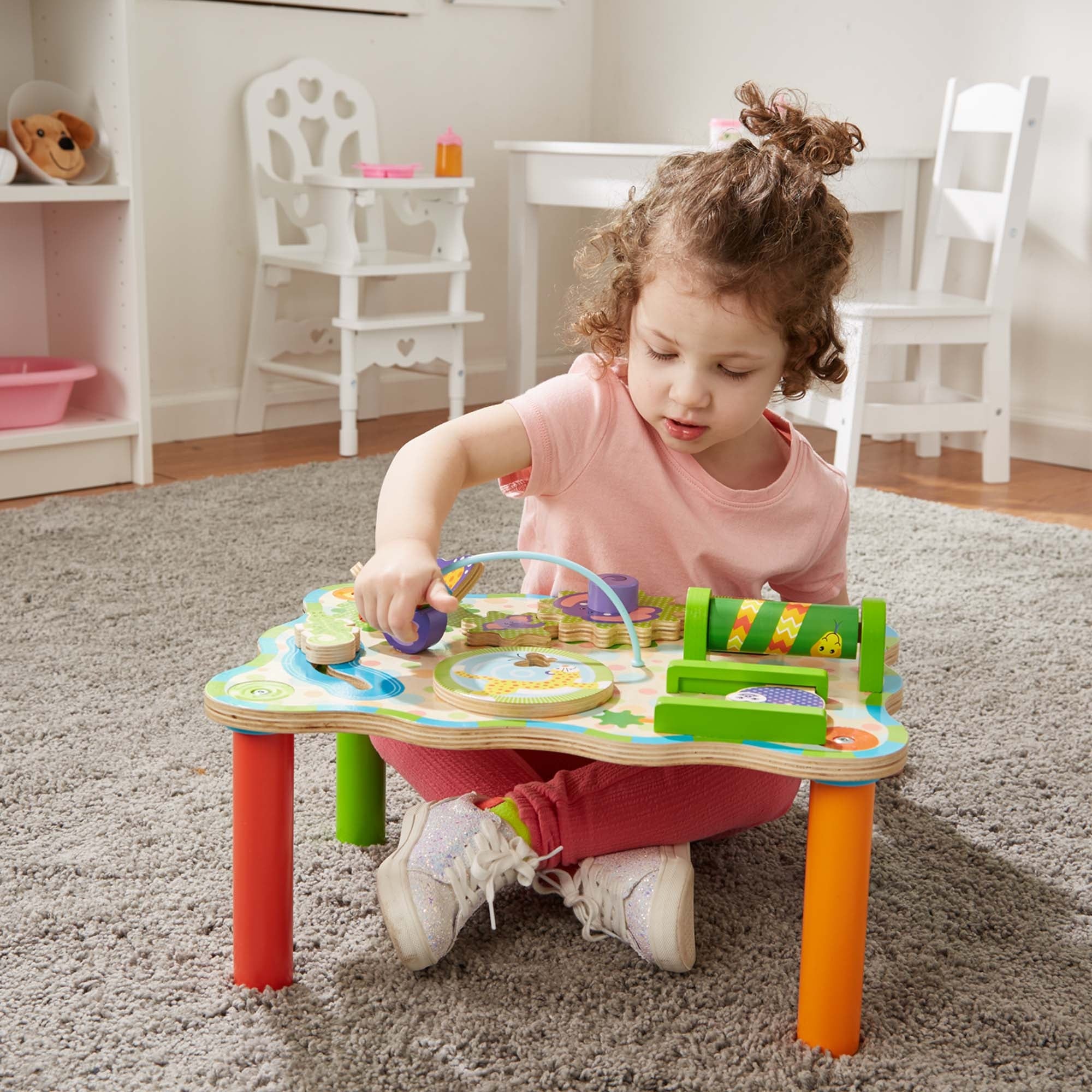 Melissa & Doug First Play Jungle Activity Wooden Table