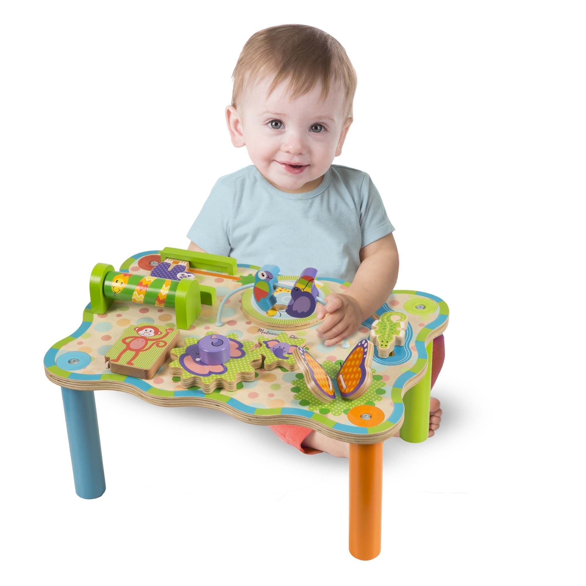 Melissa & Doug First Play Jungle Activity Wooden Table