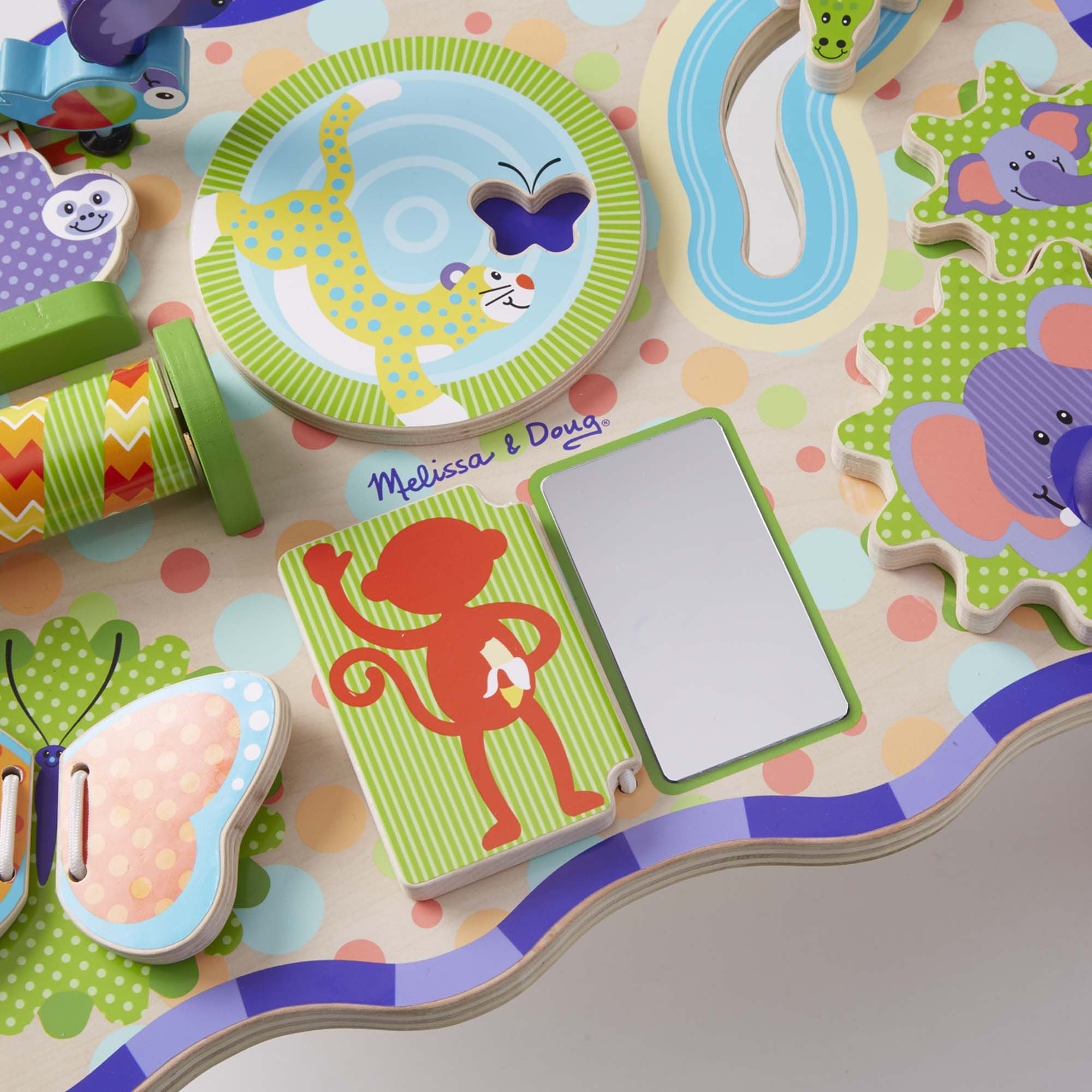 Melissa & Doug First Play Jungle Activity Wooden Table