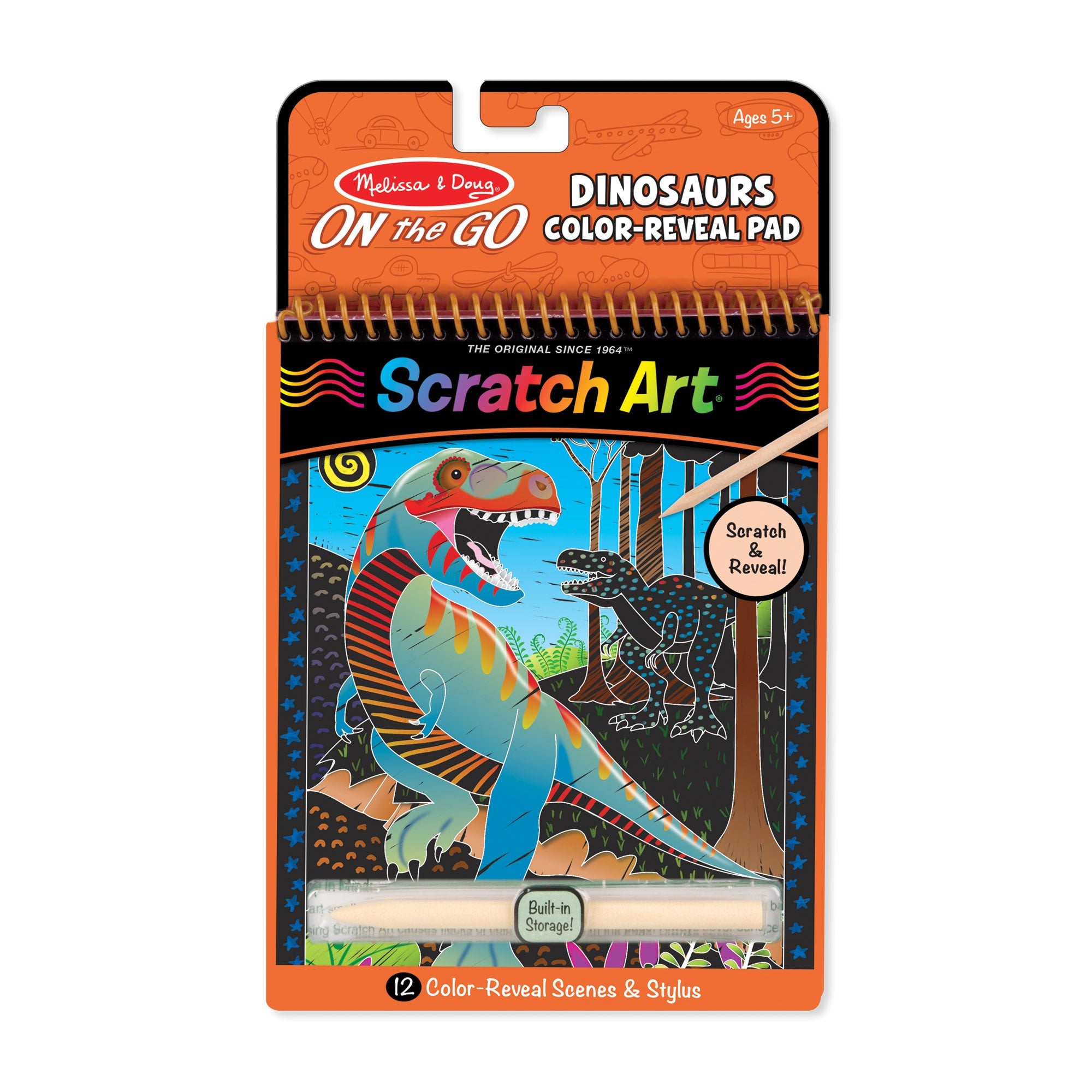 Melissa & Doug On the Go Scratch Art Pad - Dinosaurs