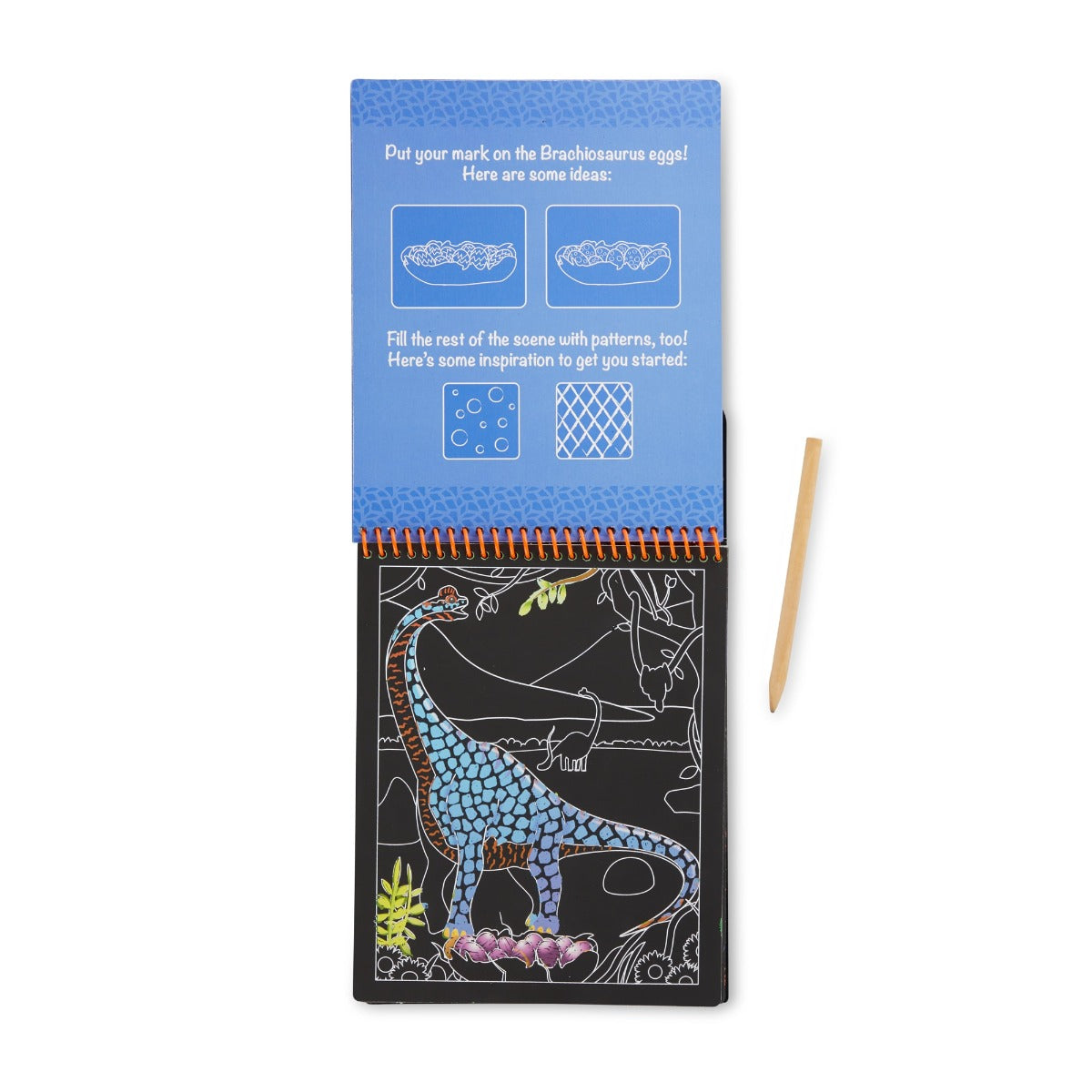 Melissa & Doug On the Go Scratch Art Pad - Dinosaurs - Pupsik Singapore