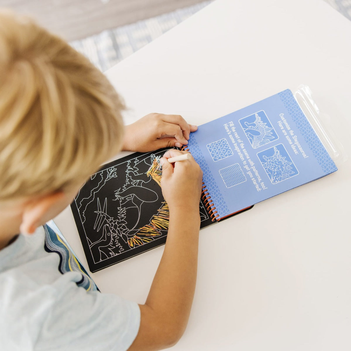 Melissa & Doug On the Go Scratch Art Pad - Dinosaurs - Pupsik Singapore