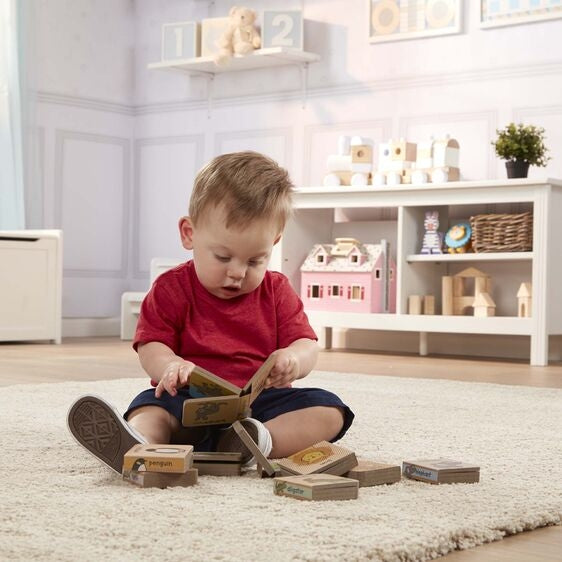 Melissa & Doug Natural Play Book Tower: Little Animal