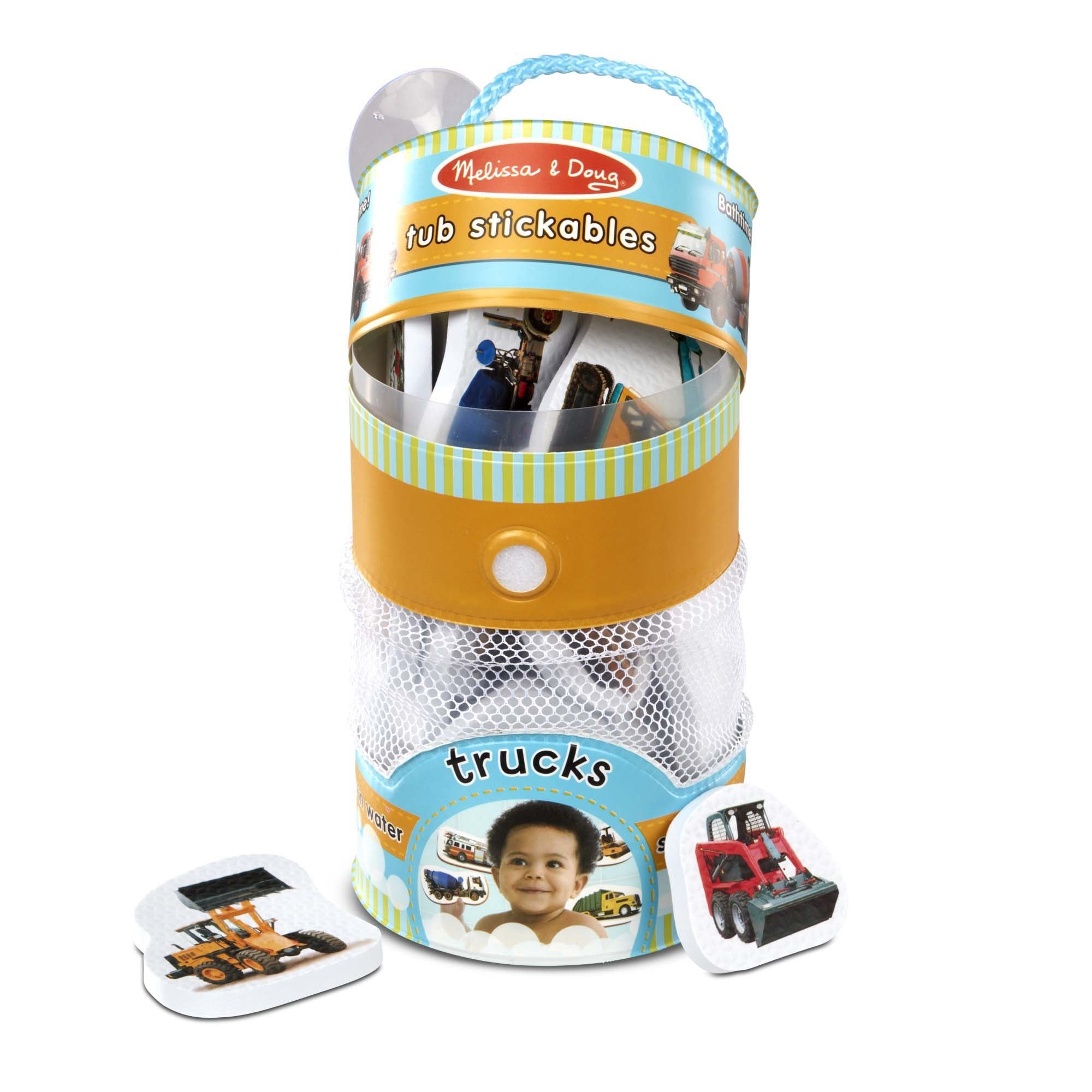 Melissa & Doug Tub Stickables Soft Shapes Bath Toy (2 Designs)
