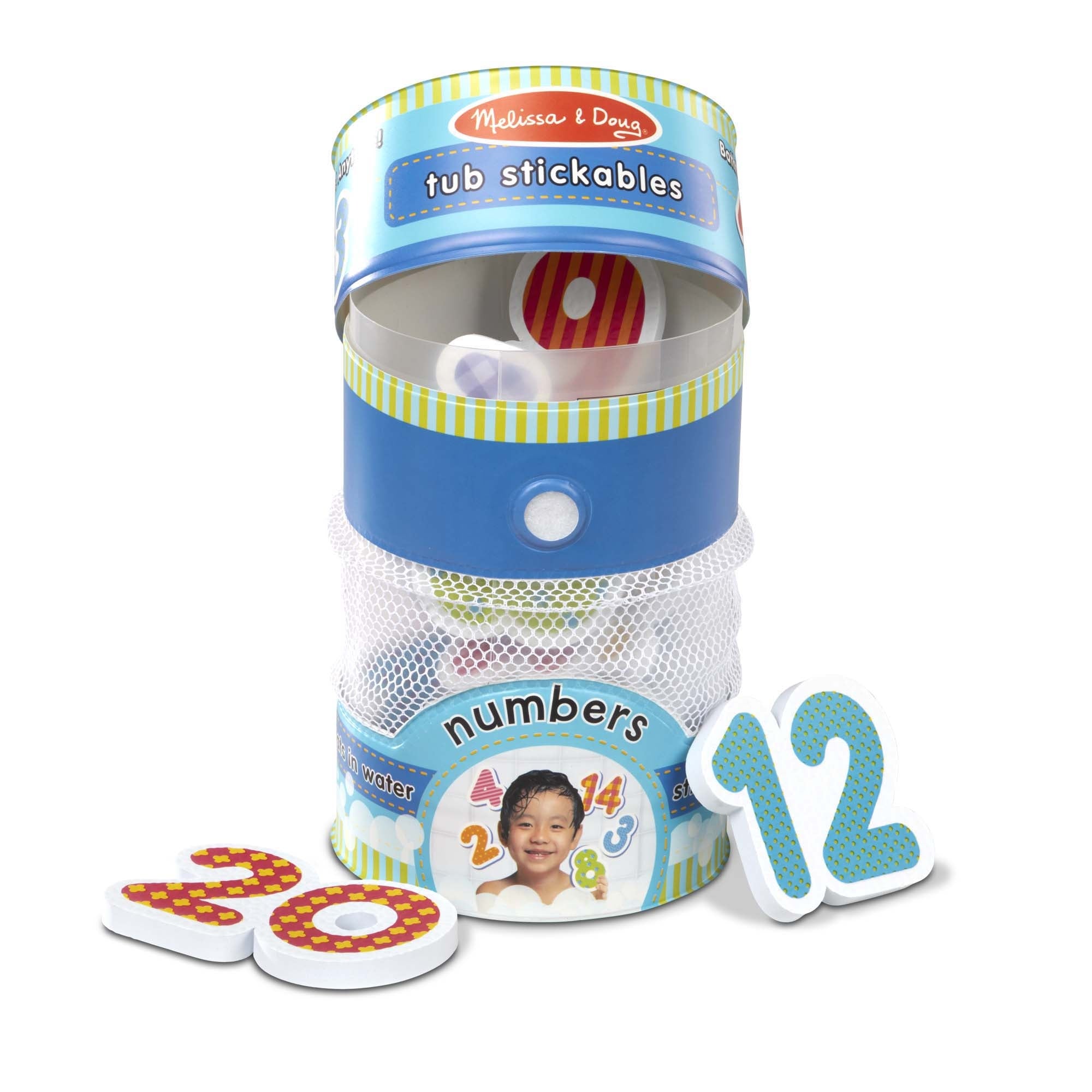 Melissa & Doug Tub Stickables Soft Shapes Bath Toy (2 Designs)
