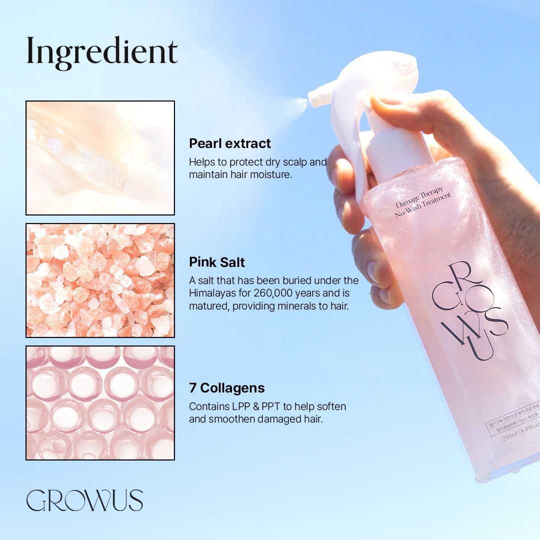 Growus Damage Therapy No-Wash Treatment, 250ml (Exp 04/27)