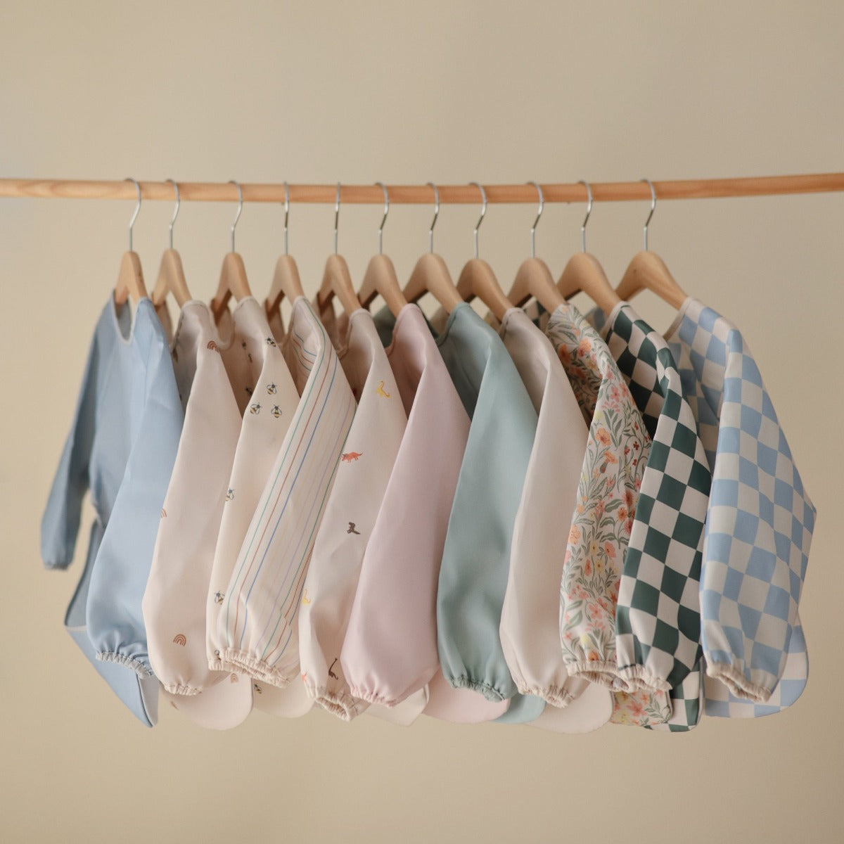 Mushie Long Sleeve Baby Bib (8 Designs)