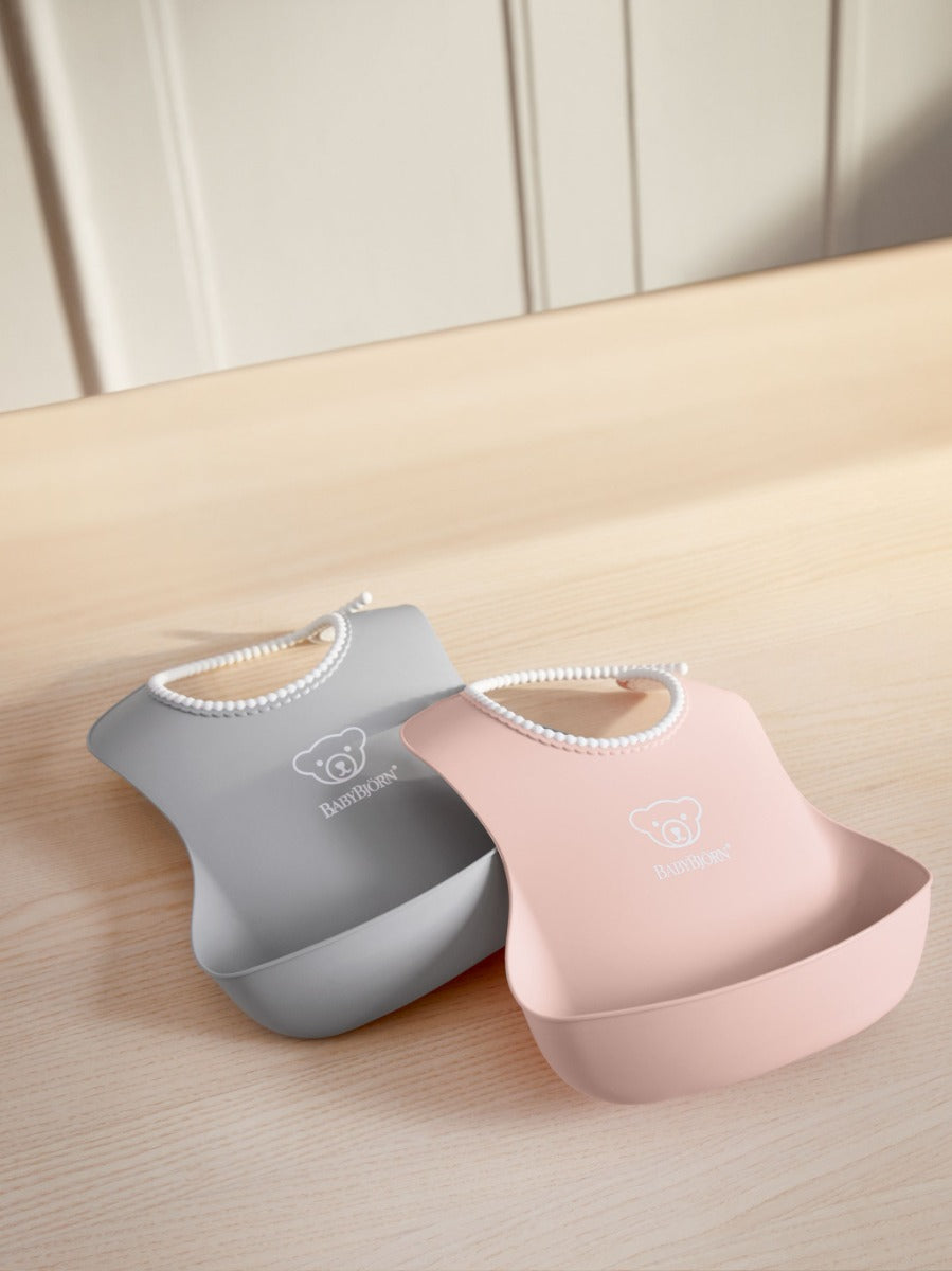 Baby Bjorn (Larger) Baby Bib, 2pk (5 Colours) - Made in Sweden - Pupsik Singapore