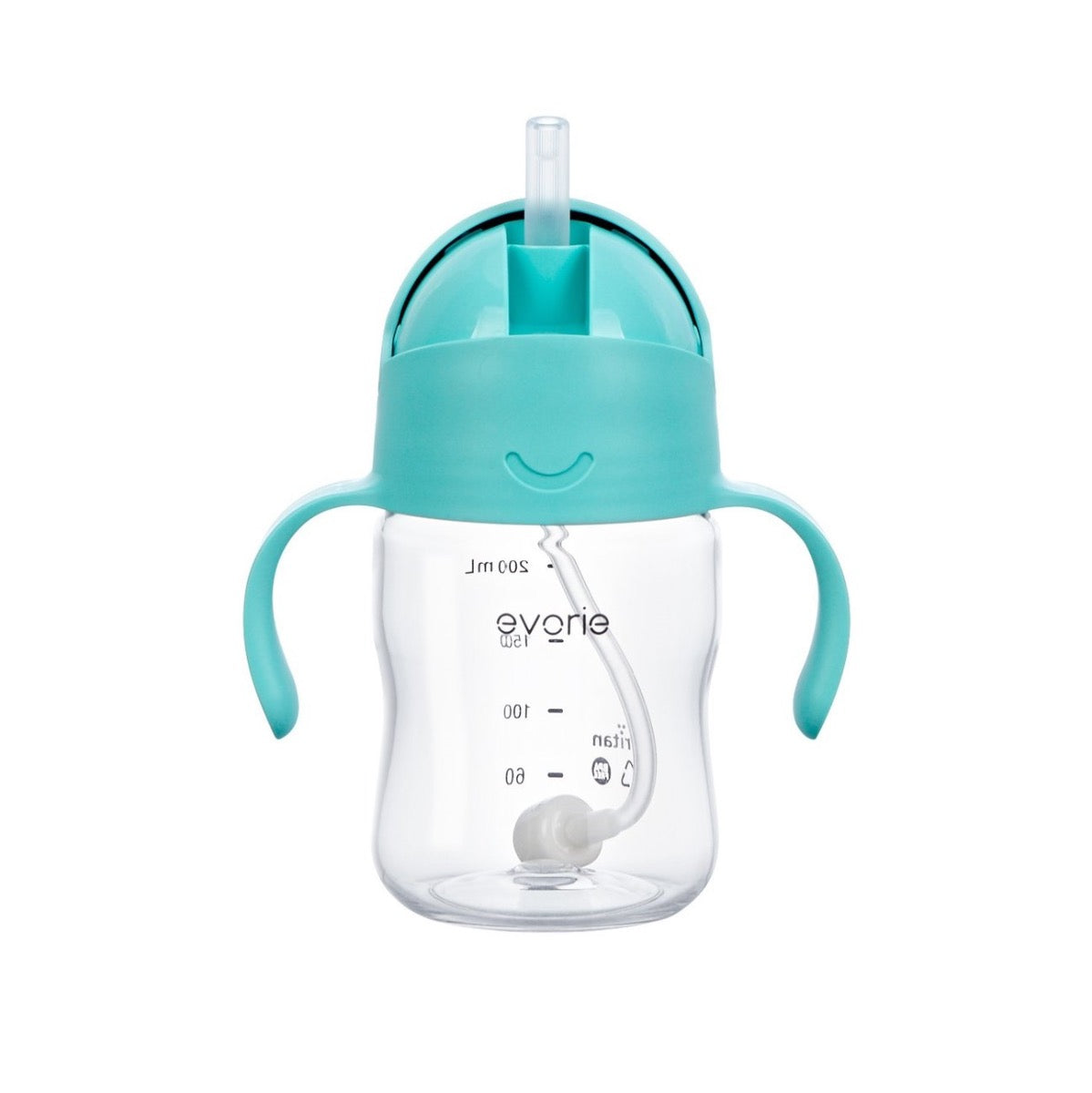 Evorie Tritan Gravity Straw Sippy Cup Water Bottle (200ml) (12 Colours)