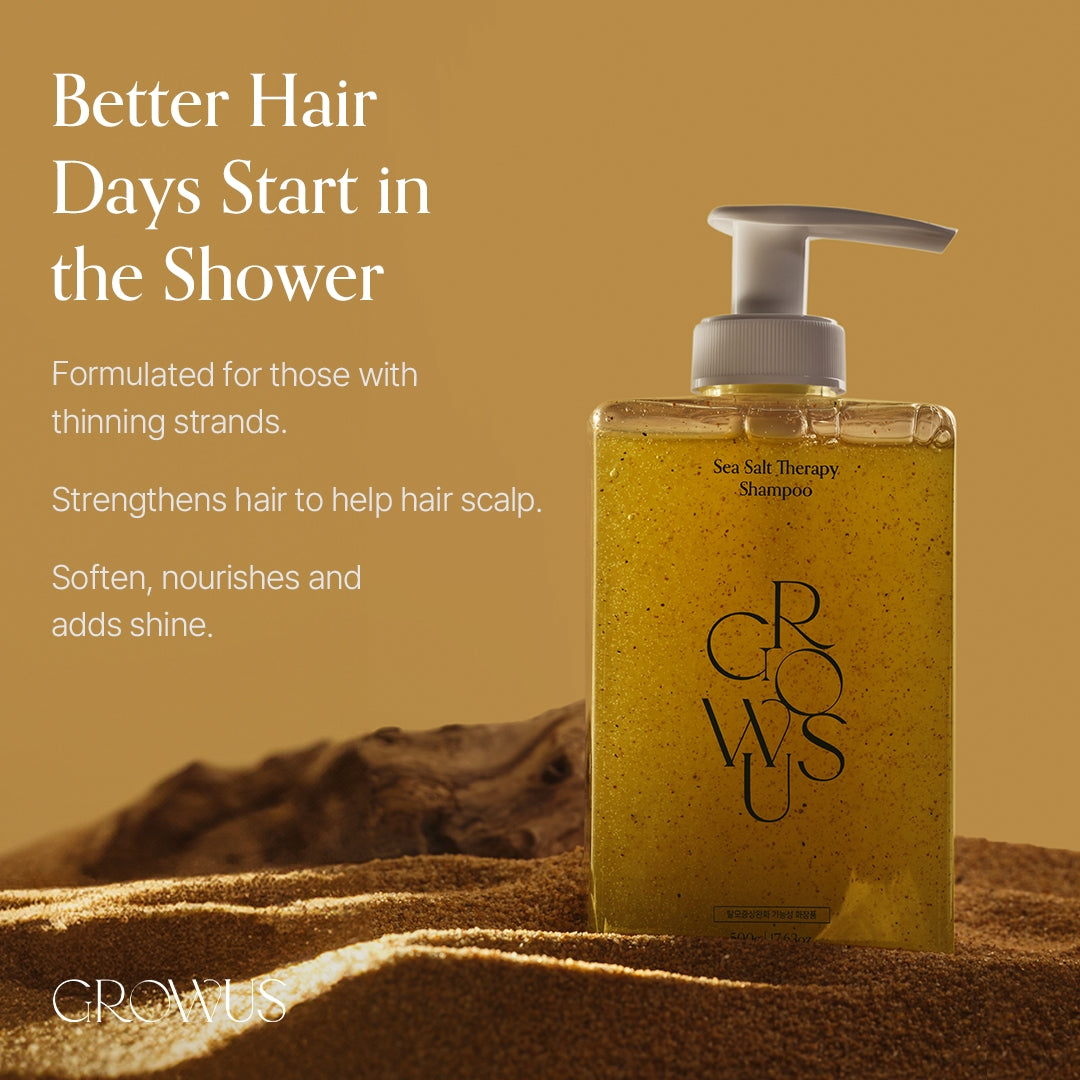 Growus Sea Salt Therapy Shampoo, 500ml (Exp 05/27)