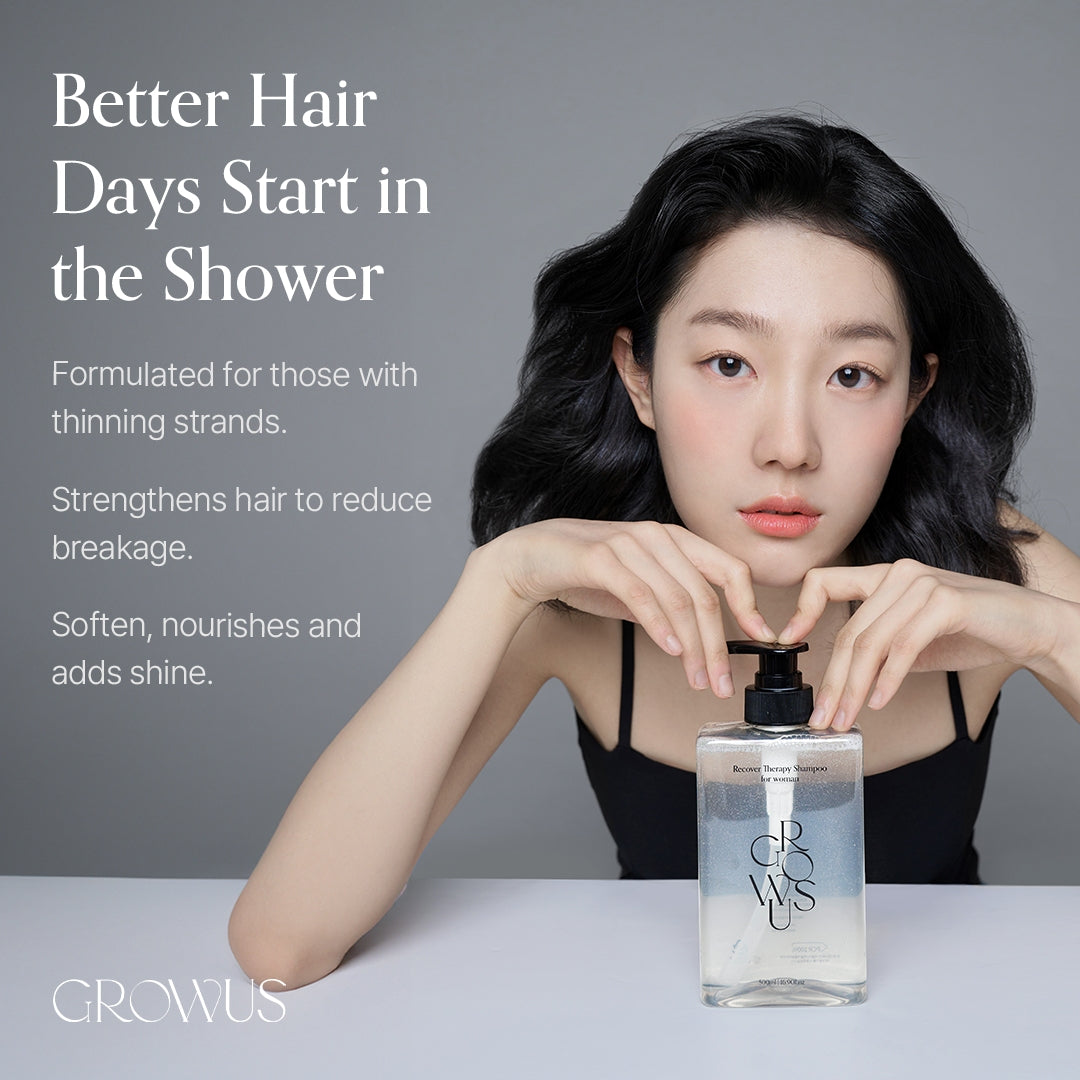 Growus Recover Therapy Shampoo for Woman, 500ml (Exp 05/28)