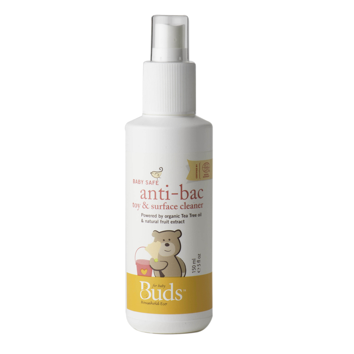 Buds Organics Baby Safe Anti-Bacteria Toy & Surface Sanitizer (Alcohol Free), 150ml (exp 02/28)
