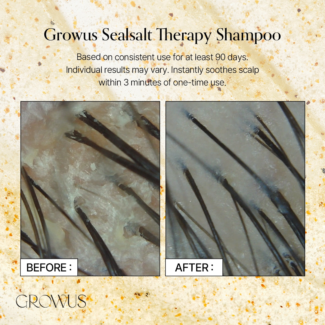 Growus Sea Salt Therapy Shampoo, 500ml (Exp 05/27)