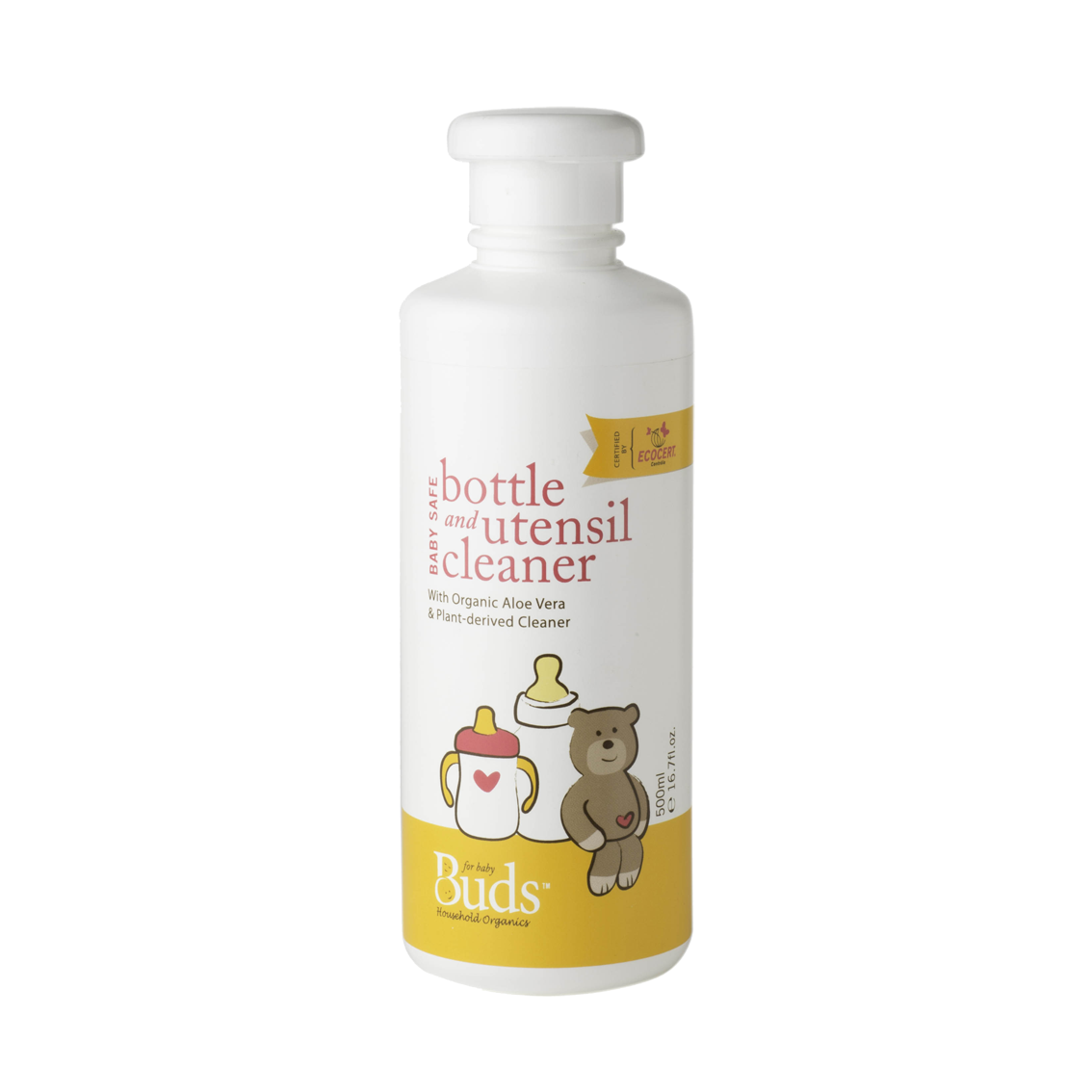 Buds Organics Baby Safe Bottle & Utensil Cleaner, 500ml - exp 02/28
