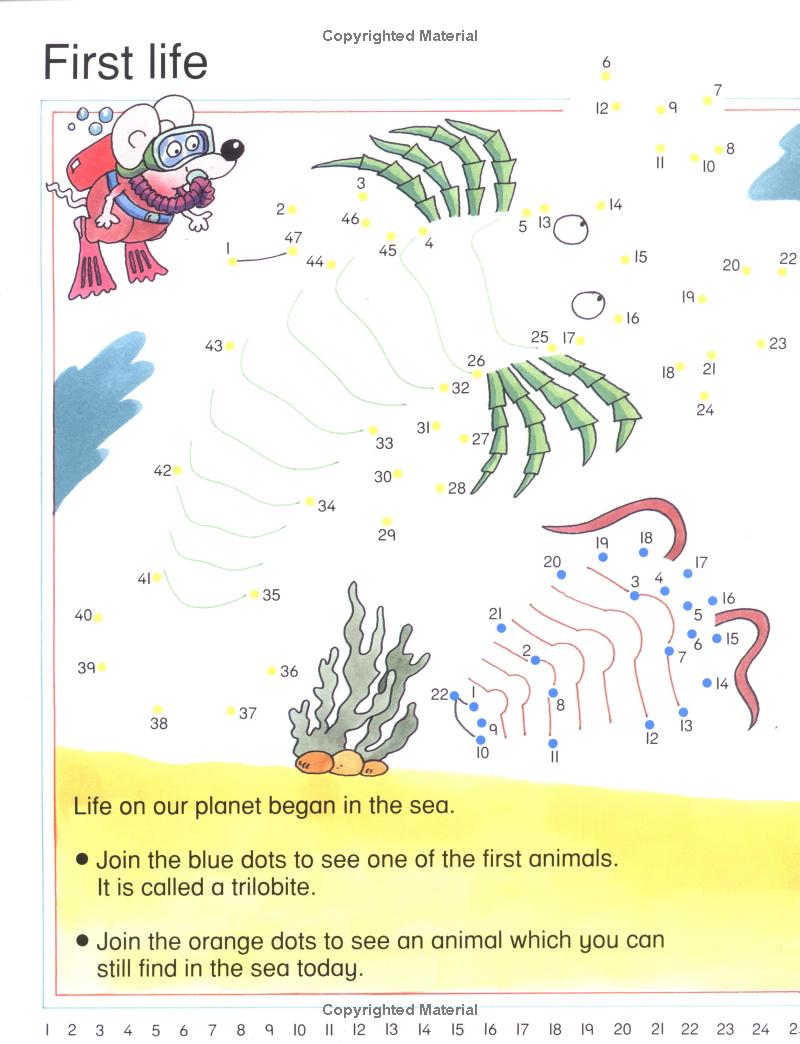 Usborne Dot-to-Dot Dinosaurs Book