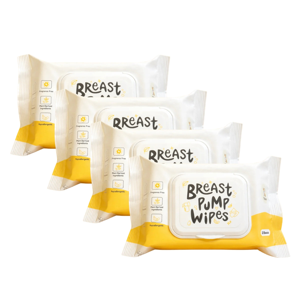 Maise Breast Pump Wipes, 4 x 30s (Exp 12/27) - Pupsik Singapore