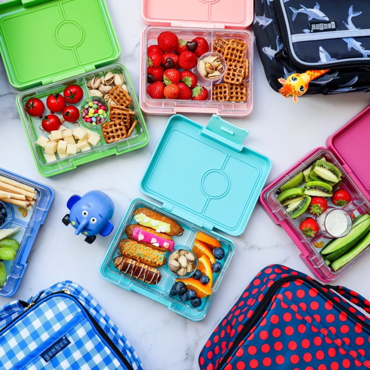 Yumbox Snack 3-compartment Lunch Box (14 designs) - Pupsik Singapore