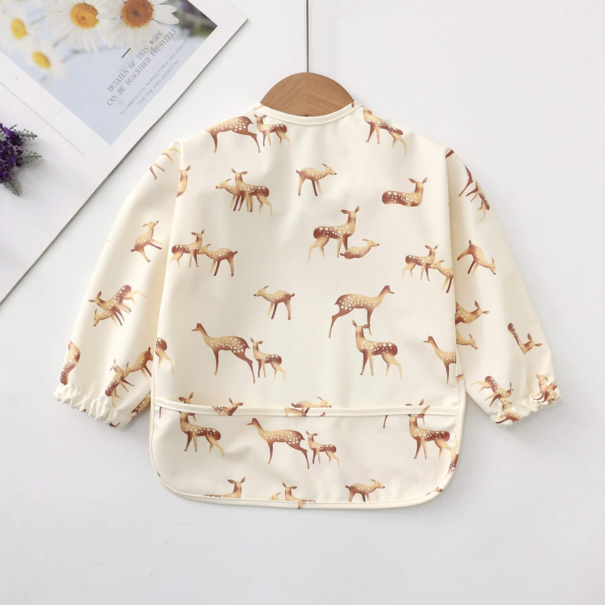 Biomom Baby Smock Bib - Little Fawns (2 Sizes)
