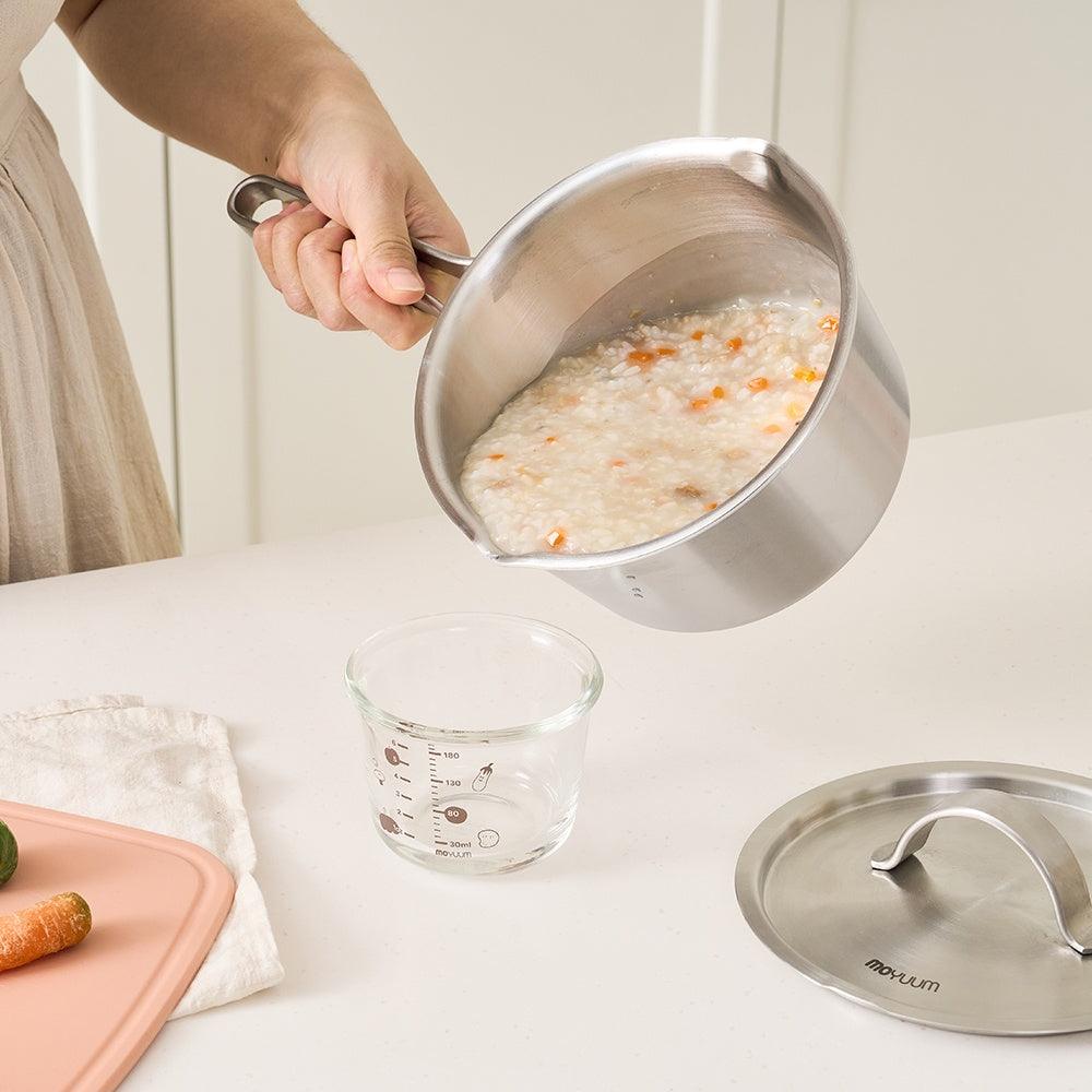 Moyuum Polish-Free 5-Ply Stainless Steel Baby Cooking Pot - Pupsik Singapore