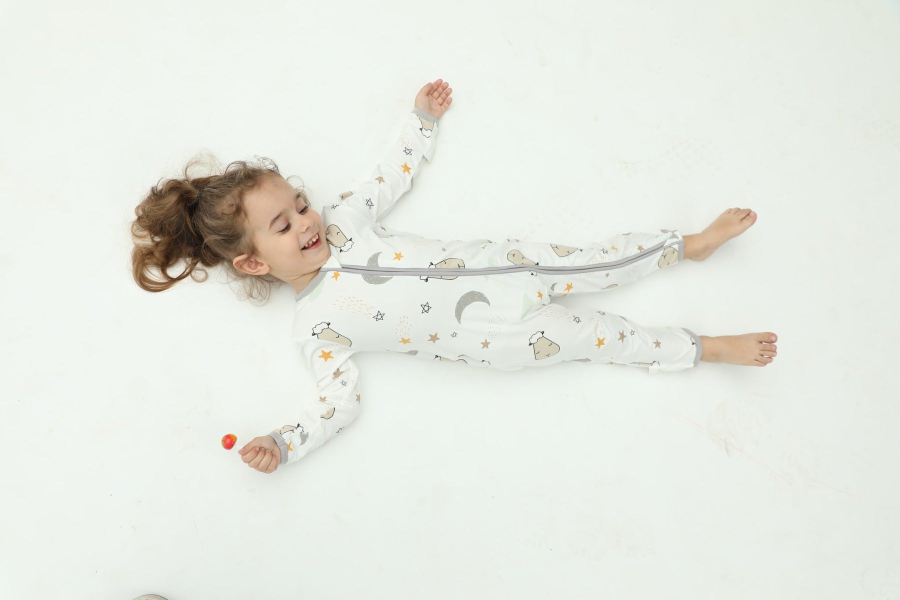 Baa Baa Sheepz Baby Zip Romper - Goodnight Baa Baa White (4 Sizes)