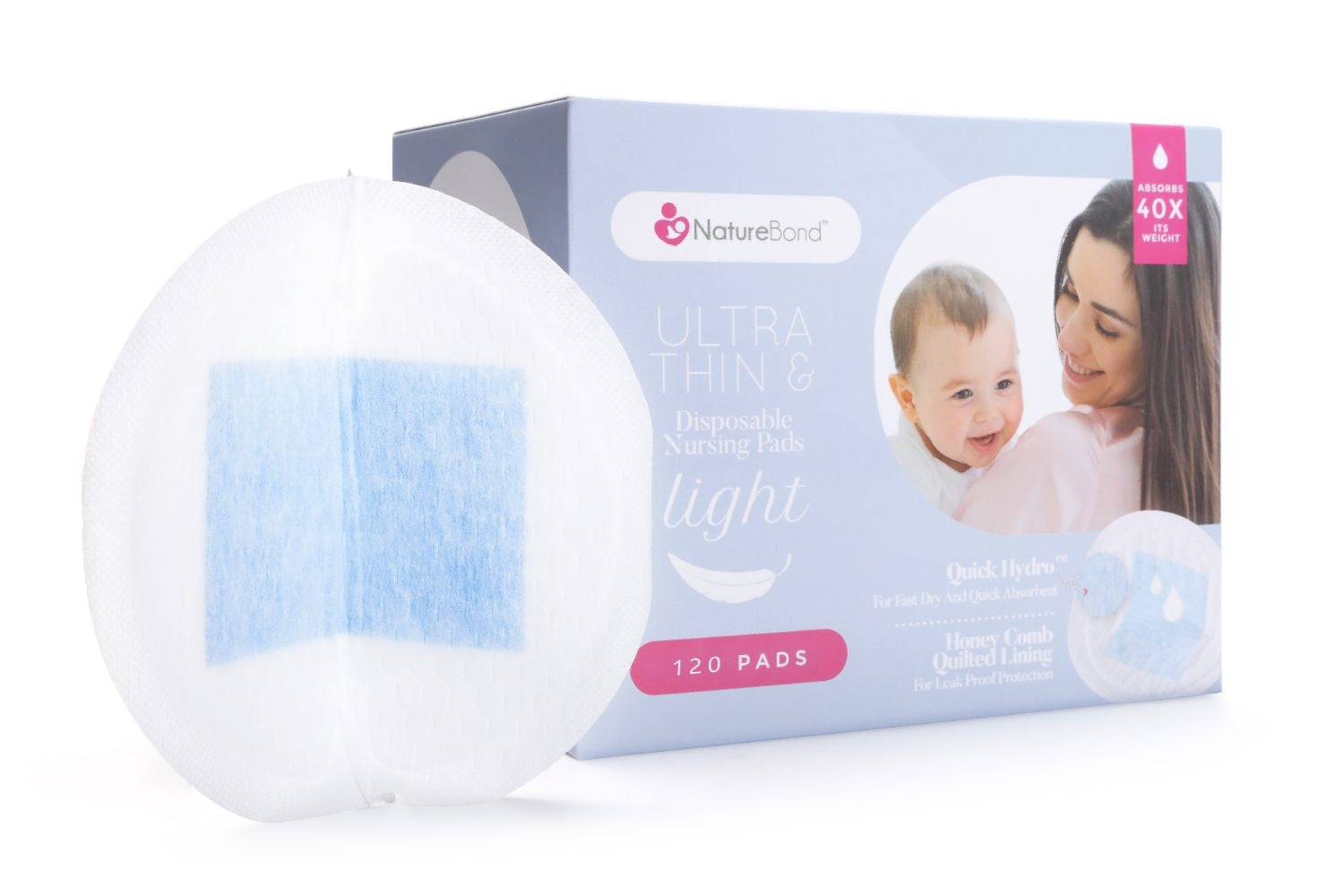 NatureBond Ultra Thin Disposable Nursing Breast Pads (120pads)