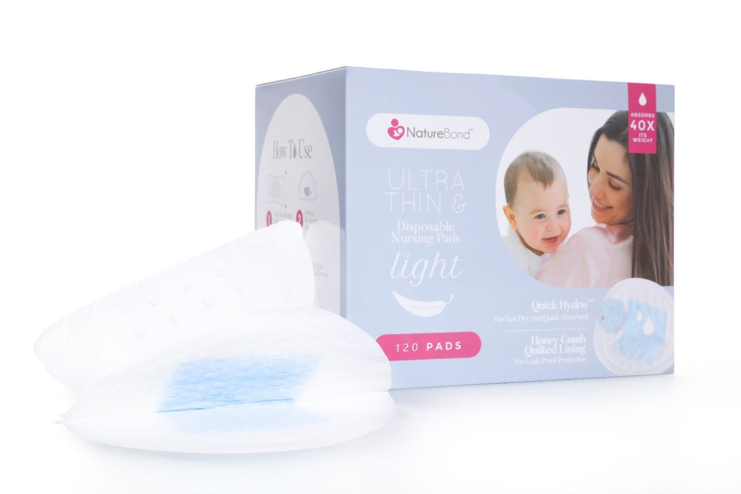 NatureBond Ultra Thin Disposable Nursing Breast Pads (120pads)