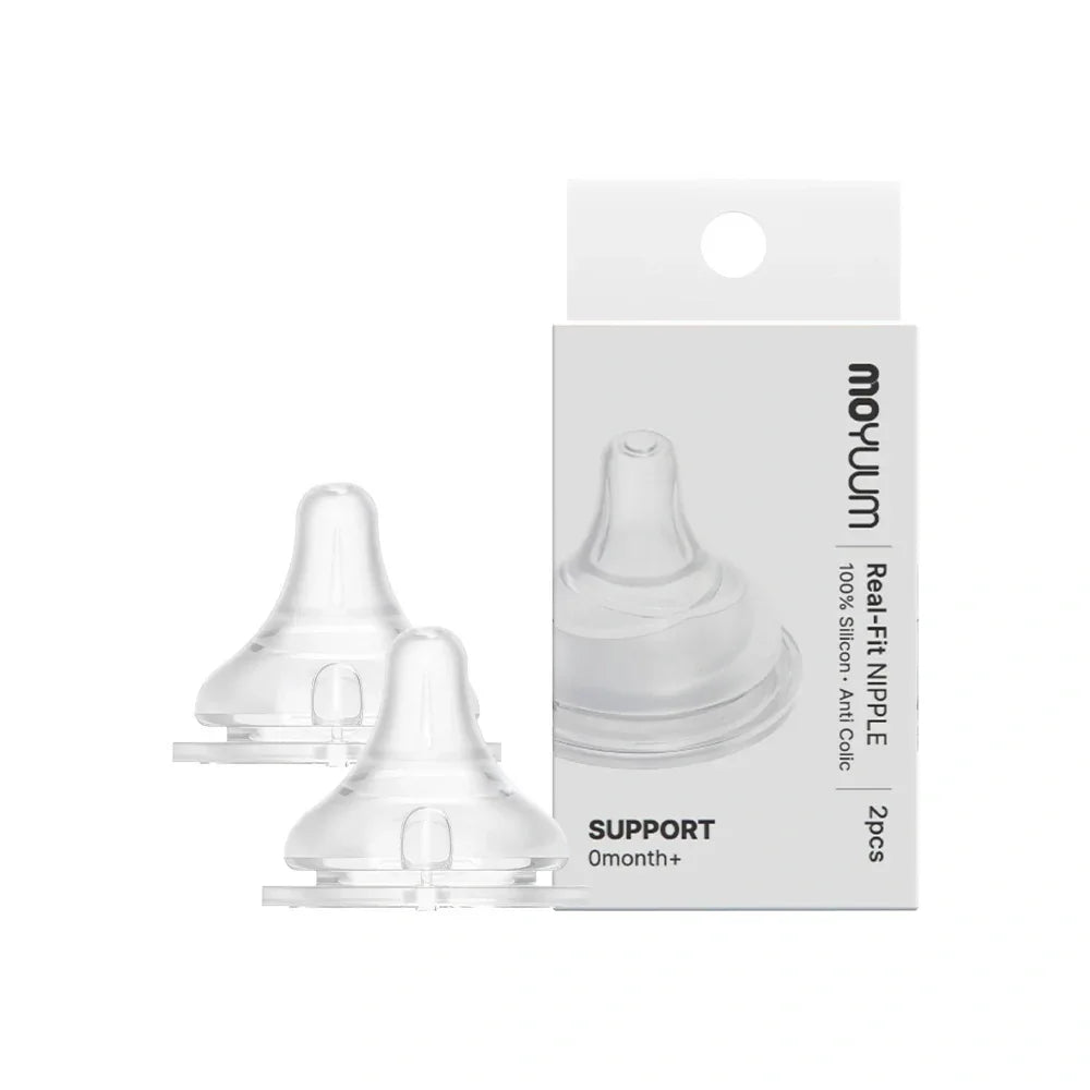 Moyuum Real Fit Nipples, 2pk (5 Sizes) | Gen 2 & 3 - Pupsik Singapore