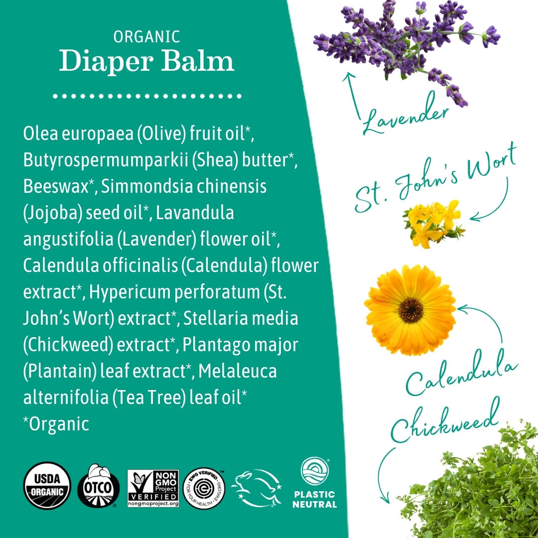 [2-pack] Earth Mama Baby Organic Diaper Balm, 60ml  - exp 11/27