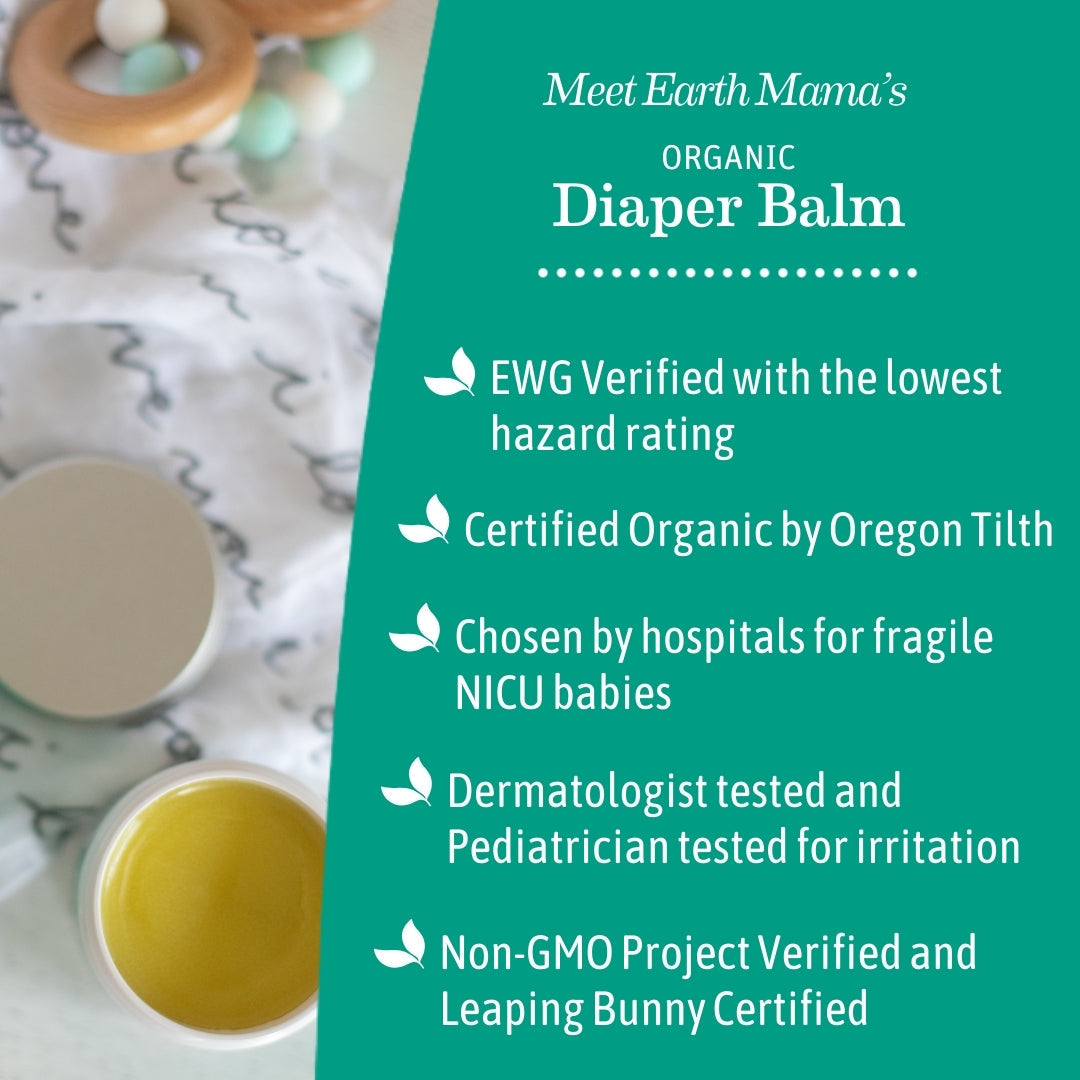 [2-pack] Earth Mama Baby Organic Diaper Balm, 60ml  - exp 11/27