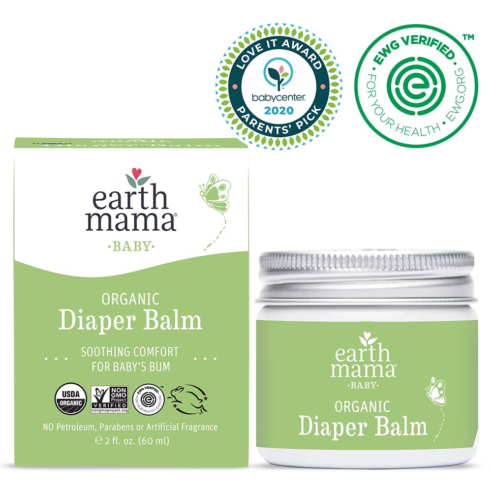 [2-pack] Earth Mama Baby Organic Diaper Balm, 60ml  - exp 11/27