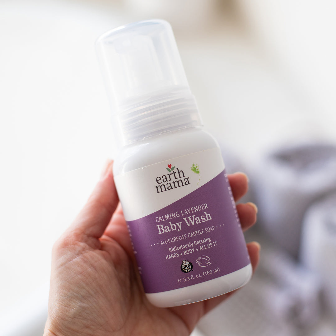 Earth Mama Baby Calming Lavender Castile Baby Wash, 160ml (exp 11/27)