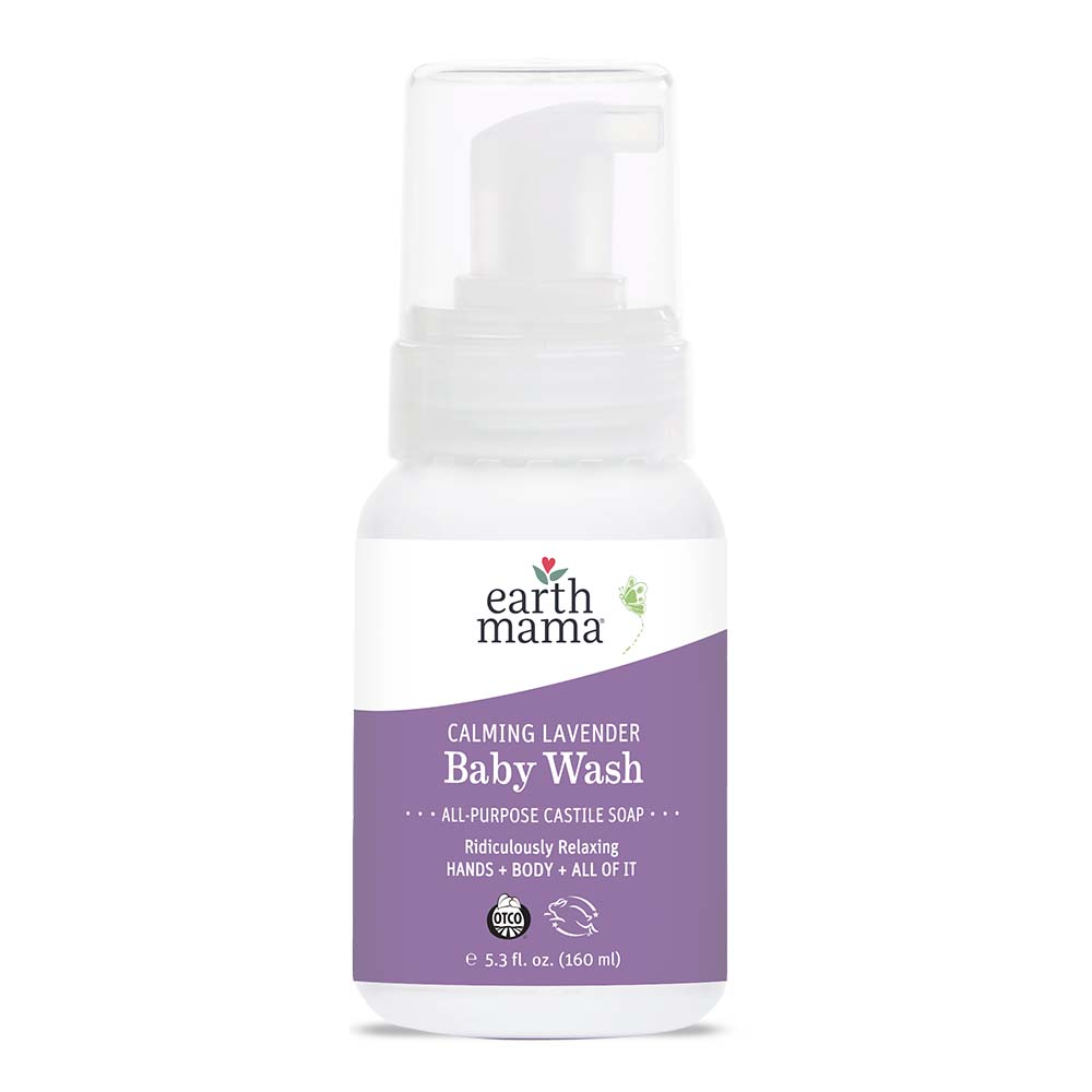 Earth Mama Baby Calming Lavender Castile Baby Wash, 160ml (exp 11/27)