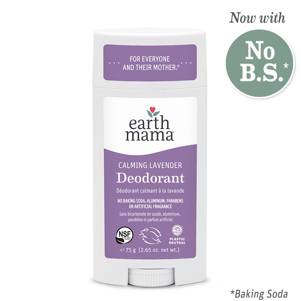 Earth Mama Calming Lavender Deodorant, 75g (New Formula) - Exp 03/27