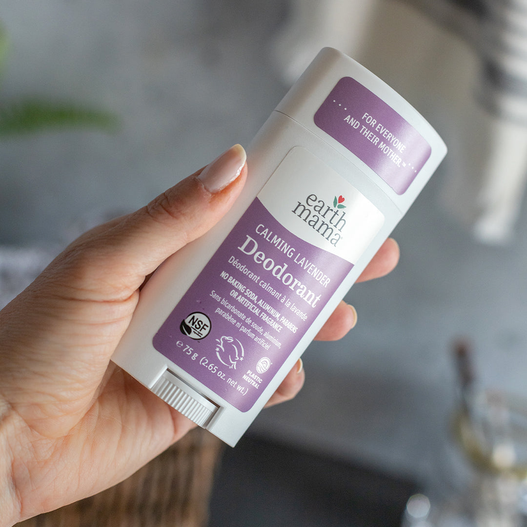 Earth Mama Calming Lavender Deodorant, 75g (New Formula) - Exp 03/27
