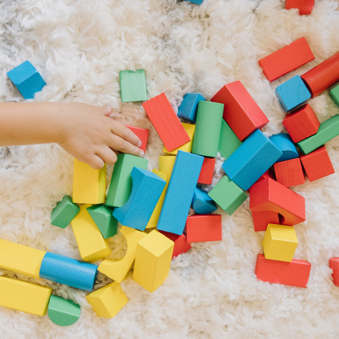 Melissa & Doug 100pcs Wood Blocks Set