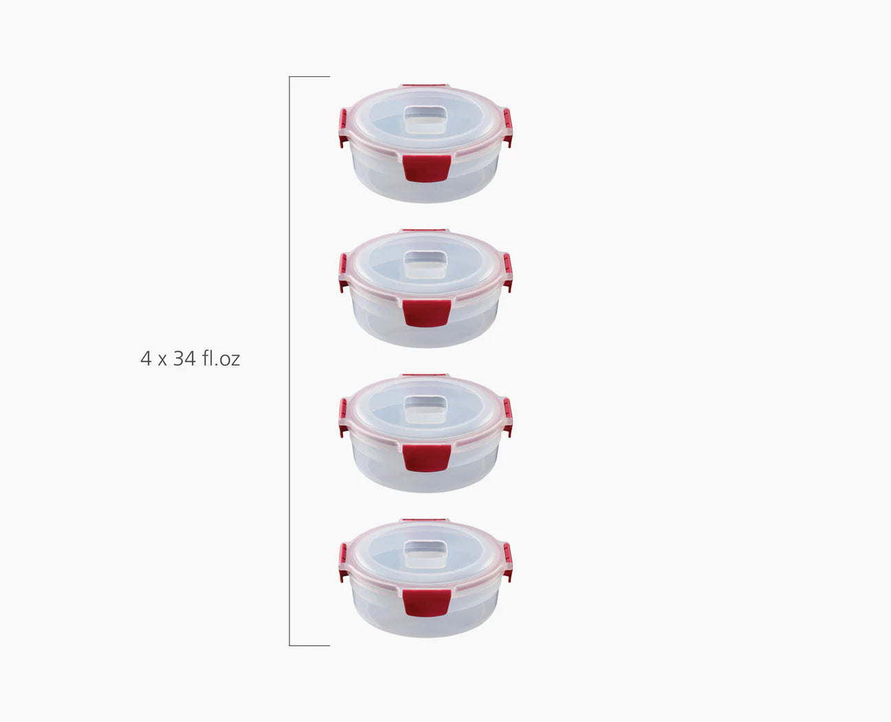 Joseph Joseph Nest Lock Containers, Round/Rectangular Sets (3 Types)