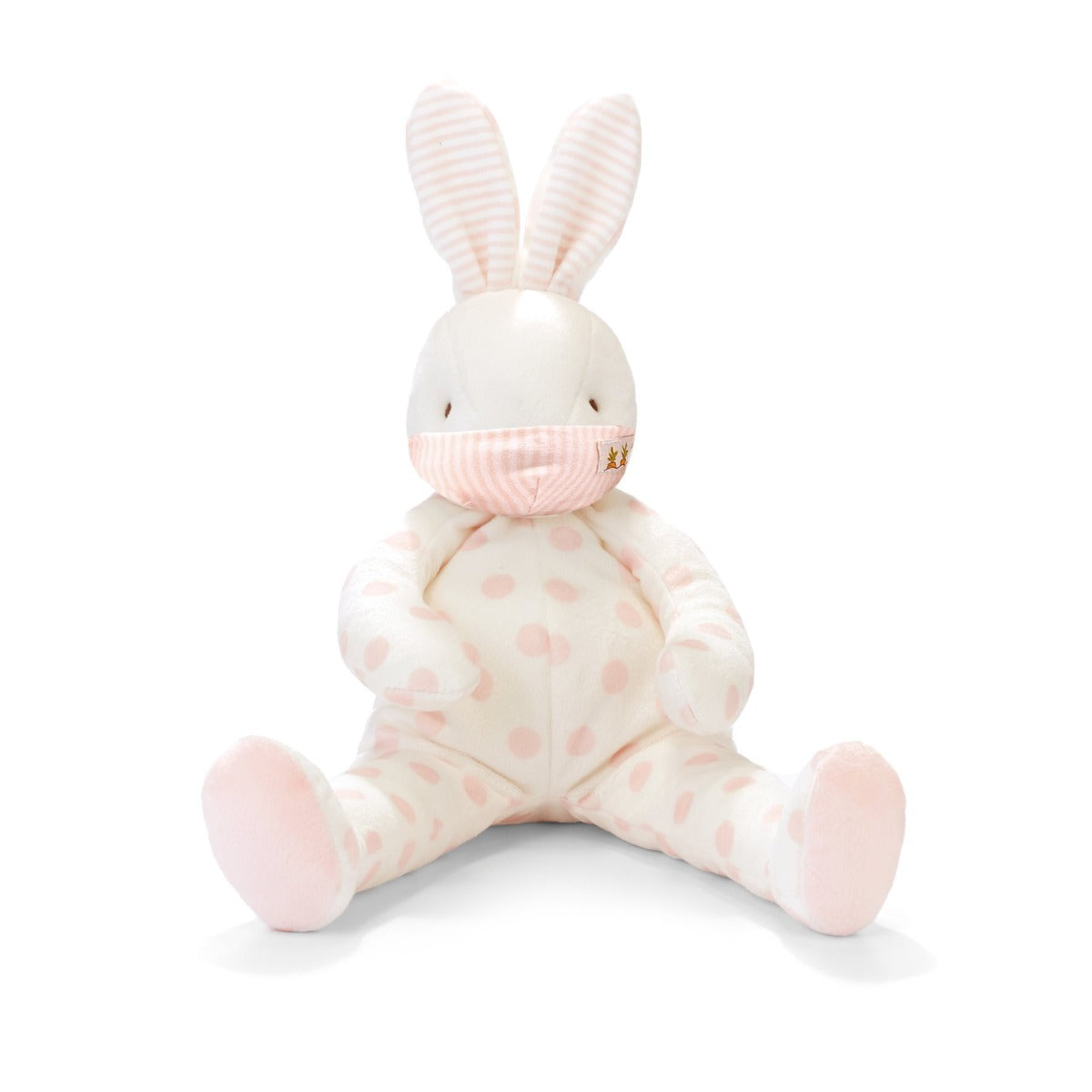 Bunnies By The Bay Toy Face Mask - Gray Pinstripe