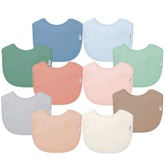 Green Sprouts Stay-Dry Infant Bib, 10pk (4 Colours)