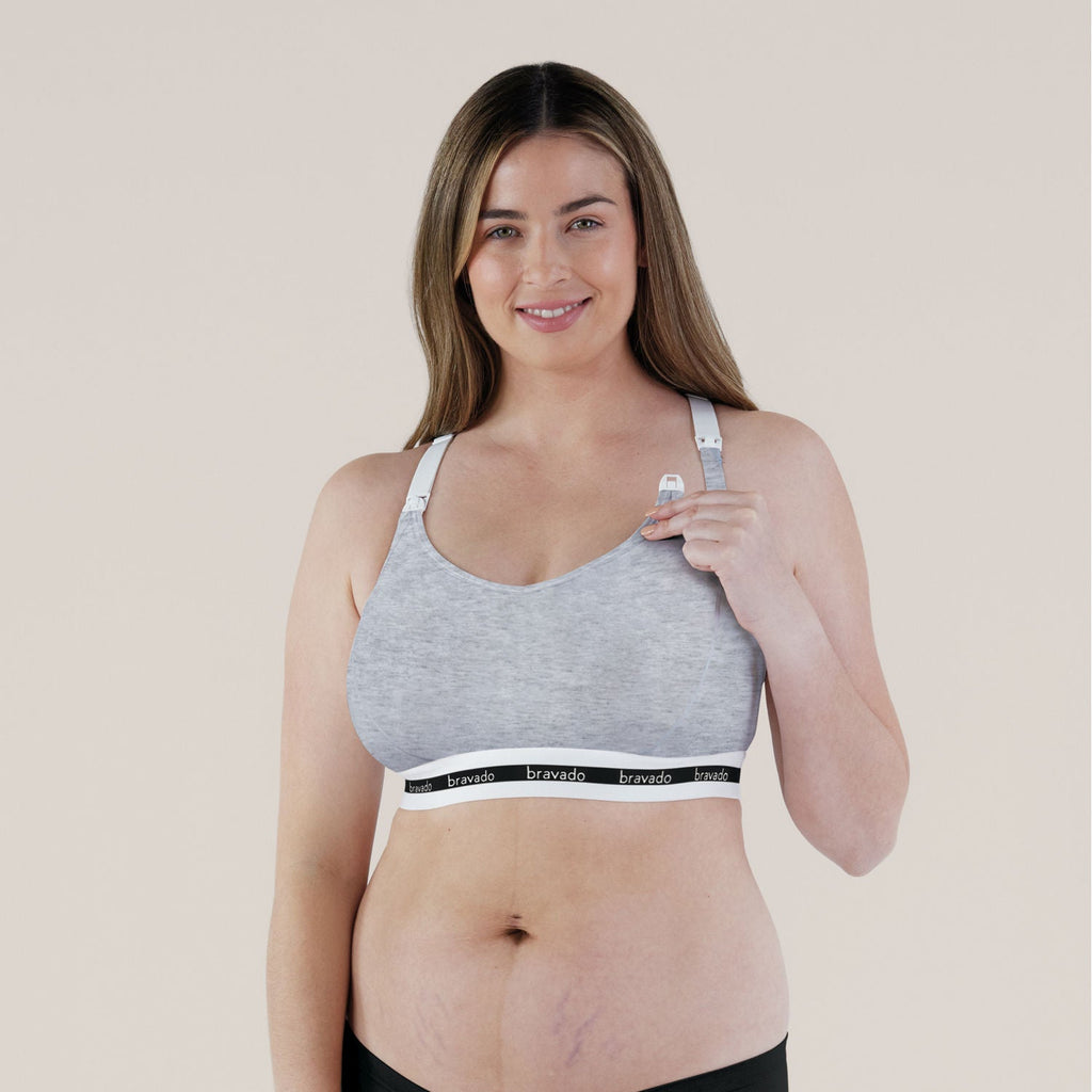 Bravado Original Full-Cup Nursing Bra - Dove Heather (2 Sizes) - Pupsik Singapore