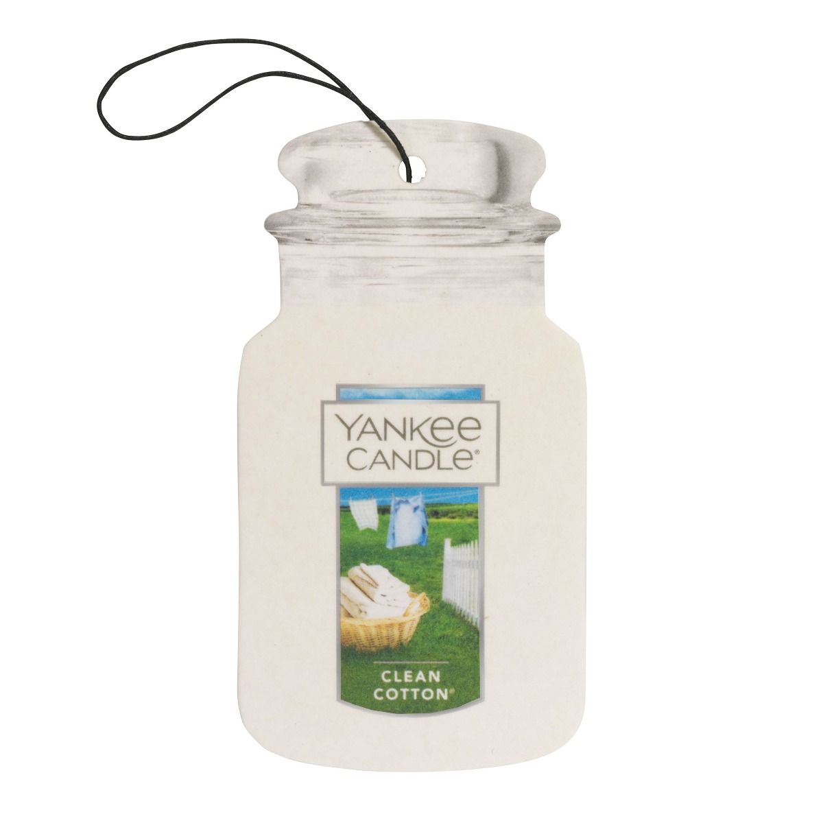 Yankee Candle Hanging Paper Car Jar (1pk) - Clean Cotton