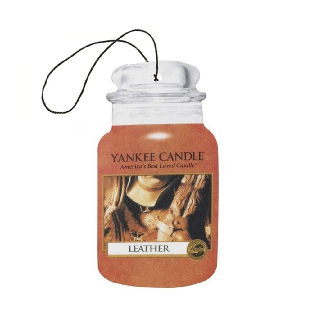 Yankee Candle Hanging Paper Car Jar (1pk) - Leather