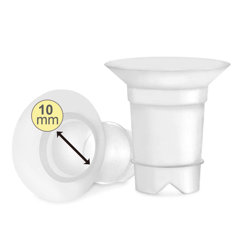 Maymom Silicone Flange Inserts for Medela & Spectra 24mm Breastshield (Long), 2pc (3 Sizes) - Pupsik Singapore