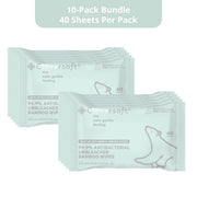 Cloversoft Plant-Based Unbleached Bamboo Organic Antibacterial Wipes (10pks x 40 sheets) - Exp 10/28