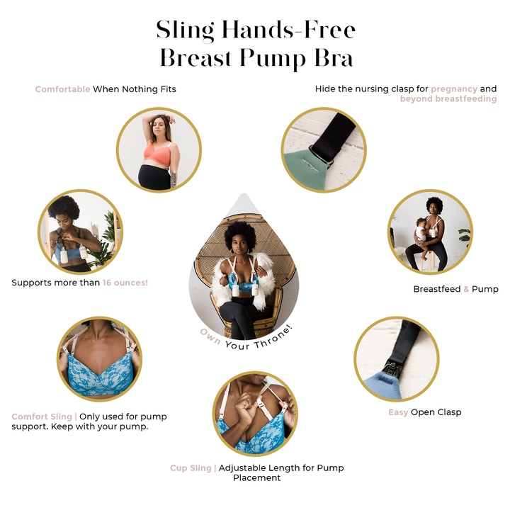 Simple Wishes Sling T-Shirt Bra - Midnight Black (7 Sizes)