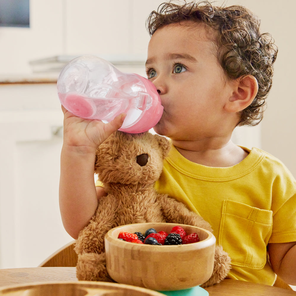 Munchkin Any Angle Click Lock Weighted Straw Cup, 10oz - Pink - Pupsik Singapore