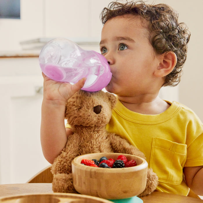 Munchkin Any Angle Click Lock Weighted Straw Cup, 10oz - Pink