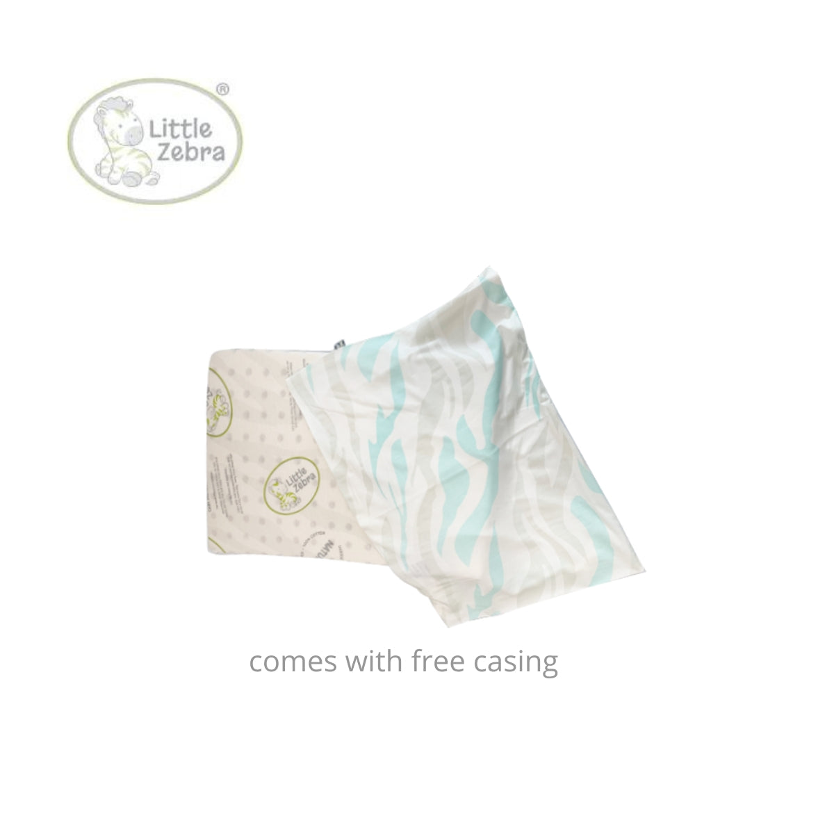 Little Zebra Newborn Baby Flat Latex Pillow (25 x 36 cm)