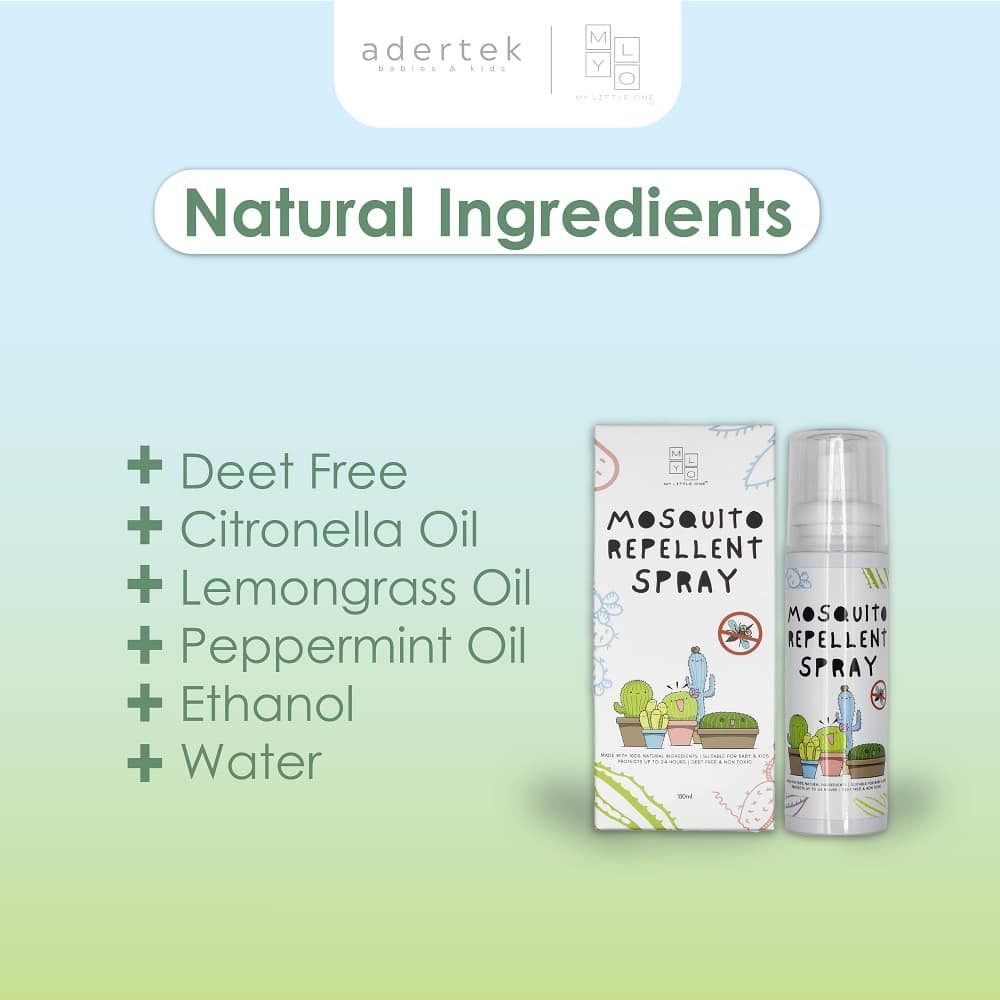 MyLO Mosquito Repellent Spray, 100ml (exp 05/28)