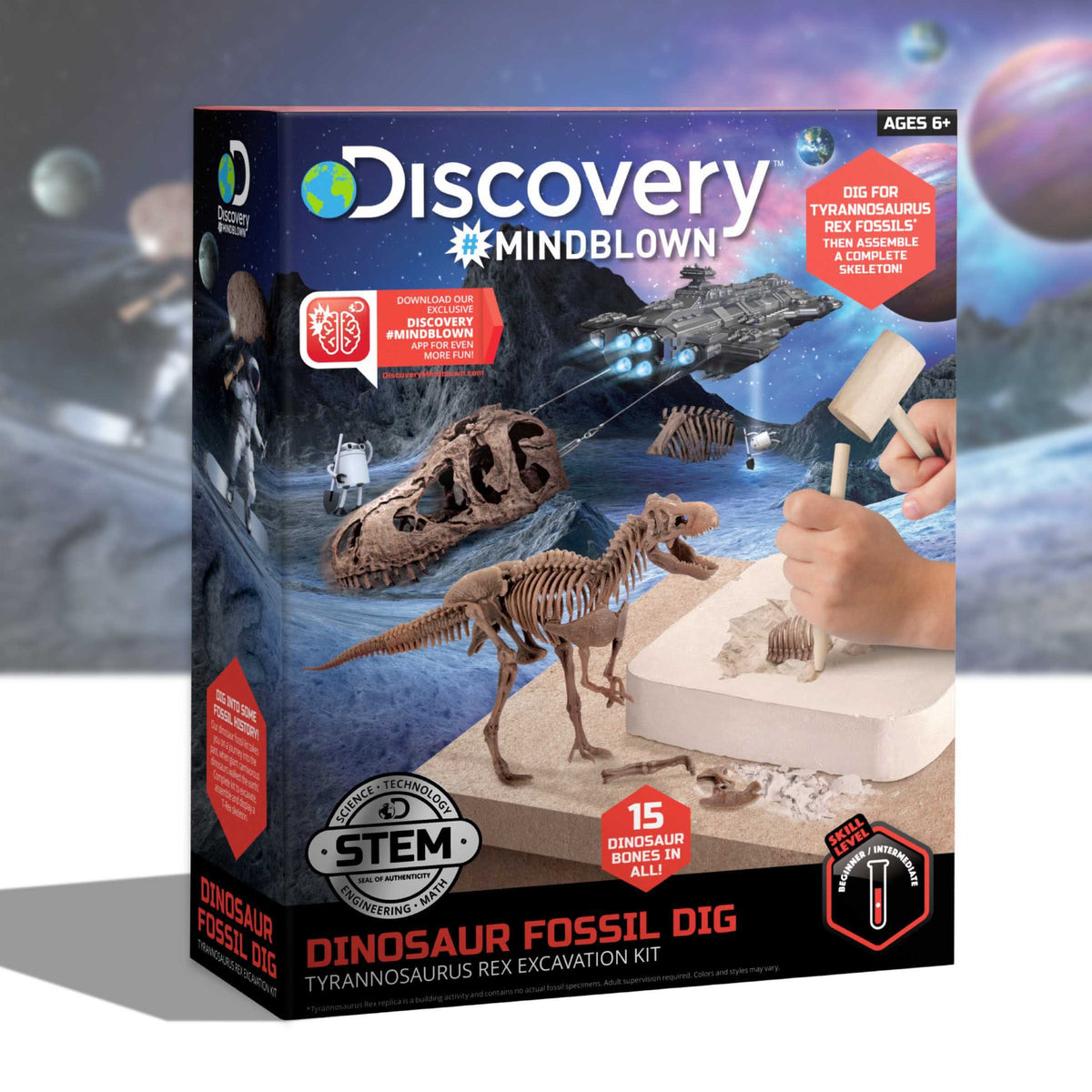 Discovery #MINDBLOWN Dinosaur Excavation T-Rex Kit