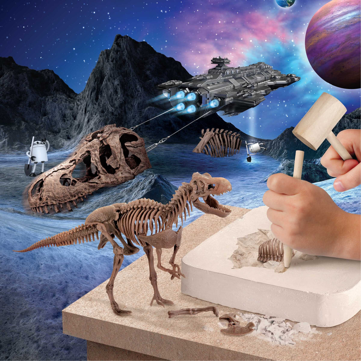 Discovery #MINDBLOWN Dinosaur Excavation T-Rex Kit